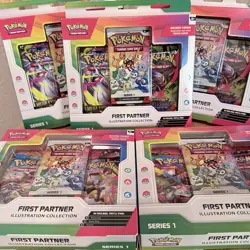 Pokemon First Partner Illustration Collection Series 1 Promo Box X5 (LOT OF 5) - Image 2