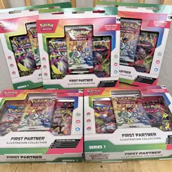 Pokemon First Partner Illustration Collection Series 1 Promo Box X5 (LOT OF 5) - Image 3