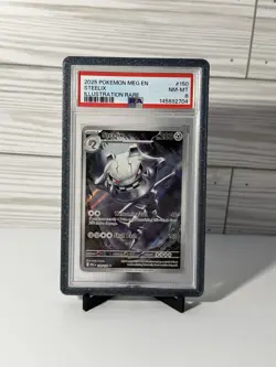Pokemon TCG Steelix Mega Evolutions Holo Rare Illustration Rare 150/132 PSA 8 - Image 1
