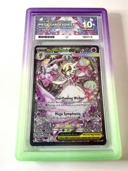 ACE 10 Mega Gardevoir EX 178/132 Mega Evolutions SIR Graded Pokemon Card w/Guard - Image 1
