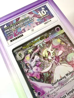 ACE 10 Mega Gardevoir EX 178/132 Mega Evolutions SIR Graded Pokemon Card w/Guard - Image 2