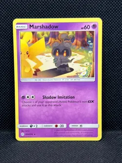 Pokemon Tcg Marshadow 103/236 Sun and Moon: Cosmic Eclipse Non Holo - Image 1