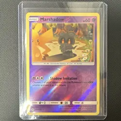 Marshadow Sm-Cosmic Eclipse 103/236 Rare Basic Reverse Holo Pokemon Card 60 HP - Image 1
