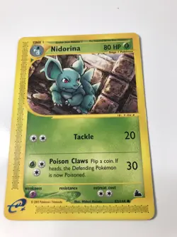 Pokemon Card Nidorina Skyridge Reverse Non-Holo 83/144 NM - Image 1