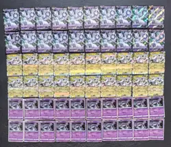 60*Lot Pokemon TCG S-CHN. with 3 different Mewtwo Holo R&RR V&EX #2 JD90 - Image 1
