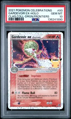 Gardevoir Ex Holo 93 2021 Pokemon Celebrations Classic Collection PSA 10 - Image 1