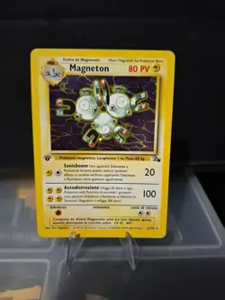 Carta Pokemon Magneton Holo 1° Prima Edizione Set 11/62 Fossil Piu Altre Carte - Image 1