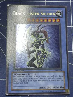 Yugioh Black Luster Soldier SYE-024 1st Edition Ultra Rare MP - Image 2
