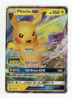 Pikachu GX SM232 - Black Star Promo - Ultra Rare Holo Pokemon Card Near Mint NM - Image 1