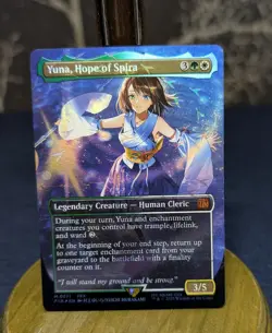 Magic: The Gathering Yuna Hope of Spira Borderless Chocobo M0571 FFX Foil Card - Image 1