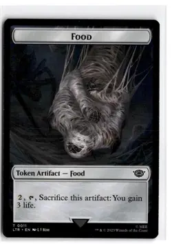 Commander: The Lord of the Rings #7 // 11 Wraith // Food (0011) Token - Image 2