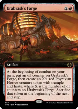 MTG Foil - Urabrask's Forge (Extended Art) - 387 / NM / English - Image 1