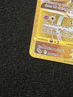 Mewtwo VSTAR Gold Secret Rare 086/078 Pokemon GO NM/M Sleeve Since Day 1 - Image 3