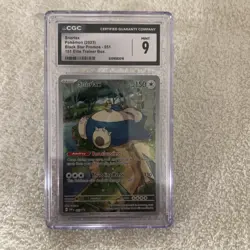 2023 Pokemon Cgc Mint 9 Snorlax Black Star Promos 051 151 Trainer Box - Image 5