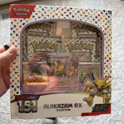 POKEMON 151 ALAKAZAM EX COLLECTION SEALED BOX - Image 1
