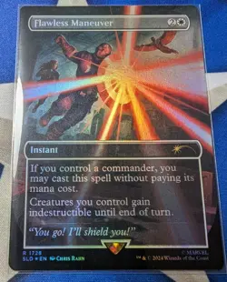 Flawless Maneuver MTG Marvel Secret Lair NM Foil Unplayed SLD Captain Americ - Image 1
