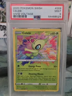 2020 Pokemon SWSH - Celebi 009/185 PSA 9 🔥 - Image 1