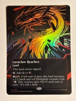 Lavaclaw Reaches (0067) - Borderless FOIL - Edge of Eternities - MTG Magic - Image 1