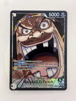Marshall D Teach OP09-081 LeadeR Alt Art Emperors in the New World One Piece TCG - Image 1