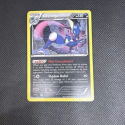 Pokemon TCG Greninja XY Black Star Promo Cosmos Holo Card XY24 LP-MP - Image 3