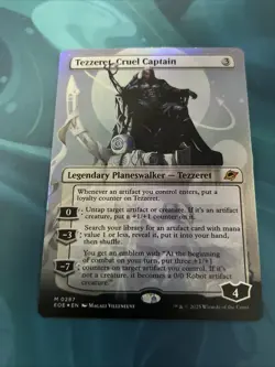 FOIL Tezzeret, Cruel Captain Borderless Edge of Eternities MtG Magic NM - Image 1
