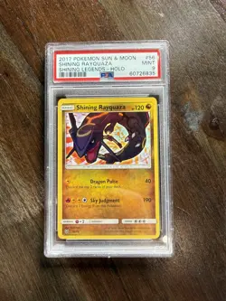 Shining Rayquaza PSA 9 Shining Legends 56/73 Holo Pokemon Card - Image 1