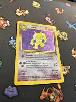 Hypno 8/62 PL -Vintage Holo Rare Pokemon Card- Fossil Set (8q2) - Image 4