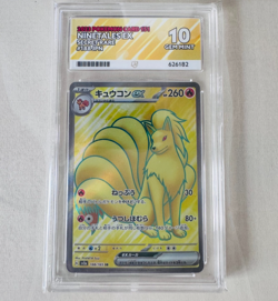 Ninetales Ex 188/165 Sv2a: Pokemon Card 151 Japanese ACE Graded 10 Gem Mint - Image 1