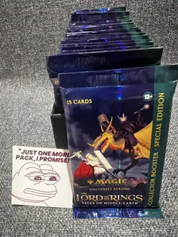 X1 MTG Lord Of The Rings Holiday Special Ed Collector Booster Pack - Image 2