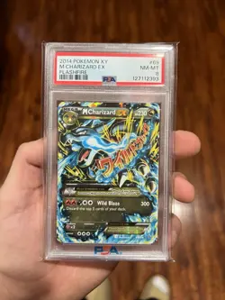 2014 Pokemon XY Flashfire #69 M Charizard EX PSA 8 - Image 1