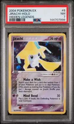 Jirachi (Holo) Pokemon EX Hidden Legends 2004 PSA 7 - Image 1
