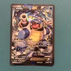 Pokemon TCG Blastoise EX XY122 Black Star Promo Full Art (HP) - Image 2