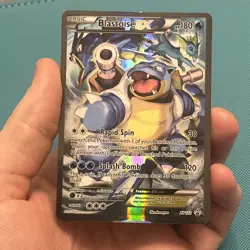 Pokemon TCG Blastoise EX XY122 Black Star Promo Full Art (HP) - Image 5