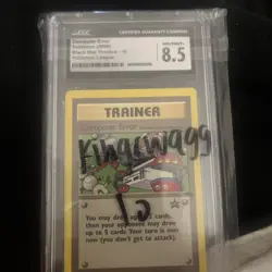 2000 Pokemon Black Star Promo Computer Error #16 Pokemon League CGC 8.5 - Image 1