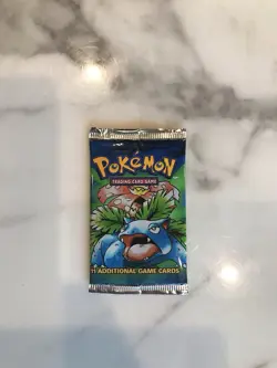 Pokemon Venusaur Unlimited Base Set Venusaur Booster Pack WOTC - FACTORY SEALED - Image 1