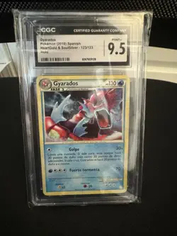 CGC 9.5 Shiny Gyarados HeartGold & SoulSilver 123/123 Pokemon Card CLEAN - Image 1