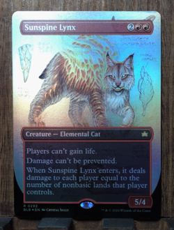 MTG🔥 Sunspine Lynx (Borderless FOIL) Bloomburrow NEAR MINT PACK FRESH💕😍 - Image 1