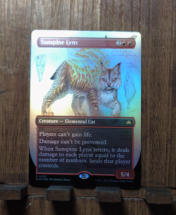 MTG🔥 Sunspine Lynx (Borderless FOIL) Bloomburrow NEAR MINT PACK FRESH💕😍 - Image 2
