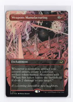 Weapons Manufacturing (Borderless) (Foil) 0311 (R) MTG Edge of Eternities (EOE) - Image 1
