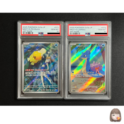 [PSA 10] Misty’s Psyduck Lapras Pokemon Card Japanese sv9a Heat Wave Arena - Image 1