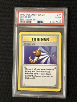 Pokemon Scoop Up 78/102 (Shadowless) *PSA 9* - Image 1