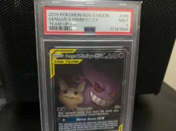 Pokemon Gengar & Mimikyu GX 165/181 Team Up PSA 9 - Image 2