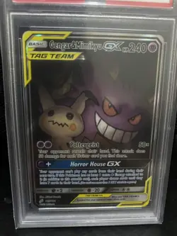 Pokemon Gengar & Mimikyu GX 165/181 Team Up PSA 9 - Image 3