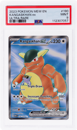 2023 Pokemon Scarlet and Violet 151 Kangaskhan Ex Ultra Rare #190 PSA 9 - Image 1