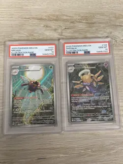 Pokemon TCG MEG EN Ninjask #137/132 Shedinja #144/132 PSA 10 Sequential Cert - Image 2