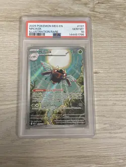 Pokemon TCG MEG EN Ninjask #137/132 Shedinja #144/132 PSA 10 Sequential Cert - Image 3