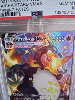 2021 Pokemon Swsh FA/Charizard VMax Shining Fates #SV107 PSA 10 GEM MT - Image 3