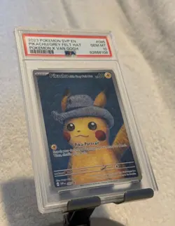 2023 POKEMON SVP EN-SV BLACK STAR PROMO #085 PIKACHU WITH GREY FELT HAT PSA 10!! - Image 3