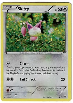Skitty 012/012 Holo Promo McDonald's Promos 2015 Pokemon Holo Lightly Played - Image 1