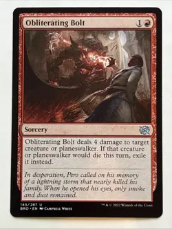 MTG The Brothers' War Obliterating Bolt 145/287 NM - Image 1